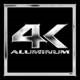4k Aluminum logo