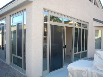 Glass patio enclosure
