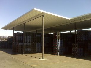 Commercial warehouse awning cover