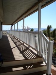 mobile home decking, fencing and patio cover