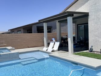 Pool side patio cover